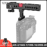 szrig top handle cheese handle with 15mm rod clamp shoe mount with 14 20 38 16 mounting holes for camera kit