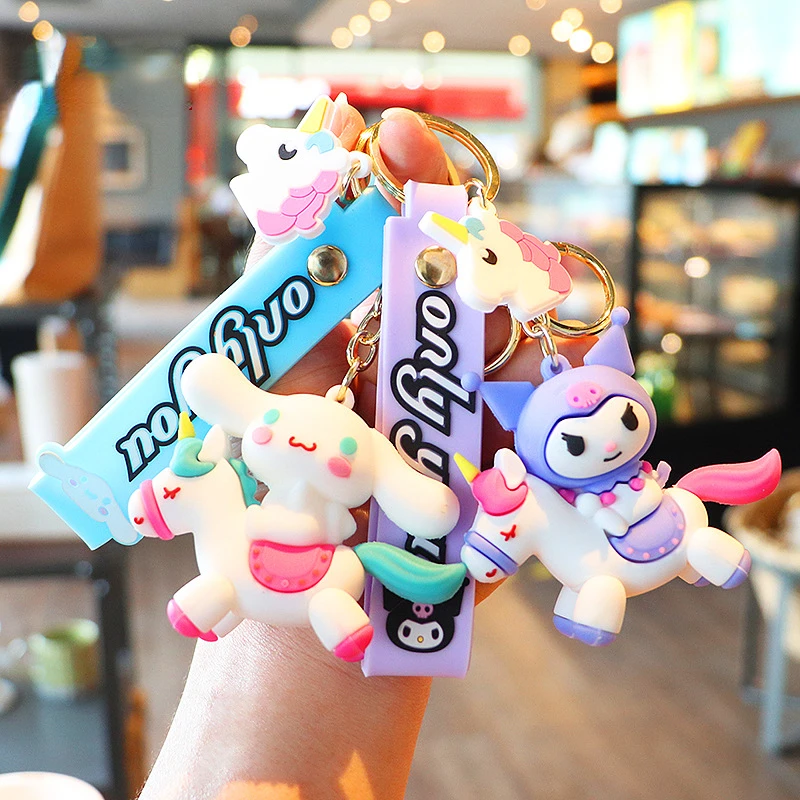 Sanrio аниме мультфильм брелок Cinnamoroll Kuromi моя мелодия милая и кукла кулон маленький