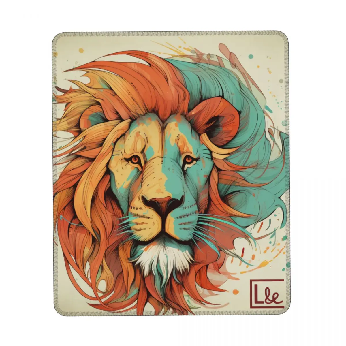 

Lion Vertical Print Mouse Pad Cartoon Realistic Aesthetic Quality Mousepad Table Anti-Slip Rubber Mouse Pads