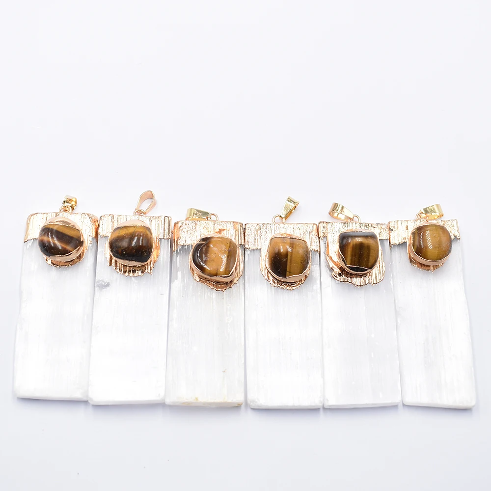 Название товара wholesale 6 шт./лот натуральный селенитовый пластырь тигровый глаз