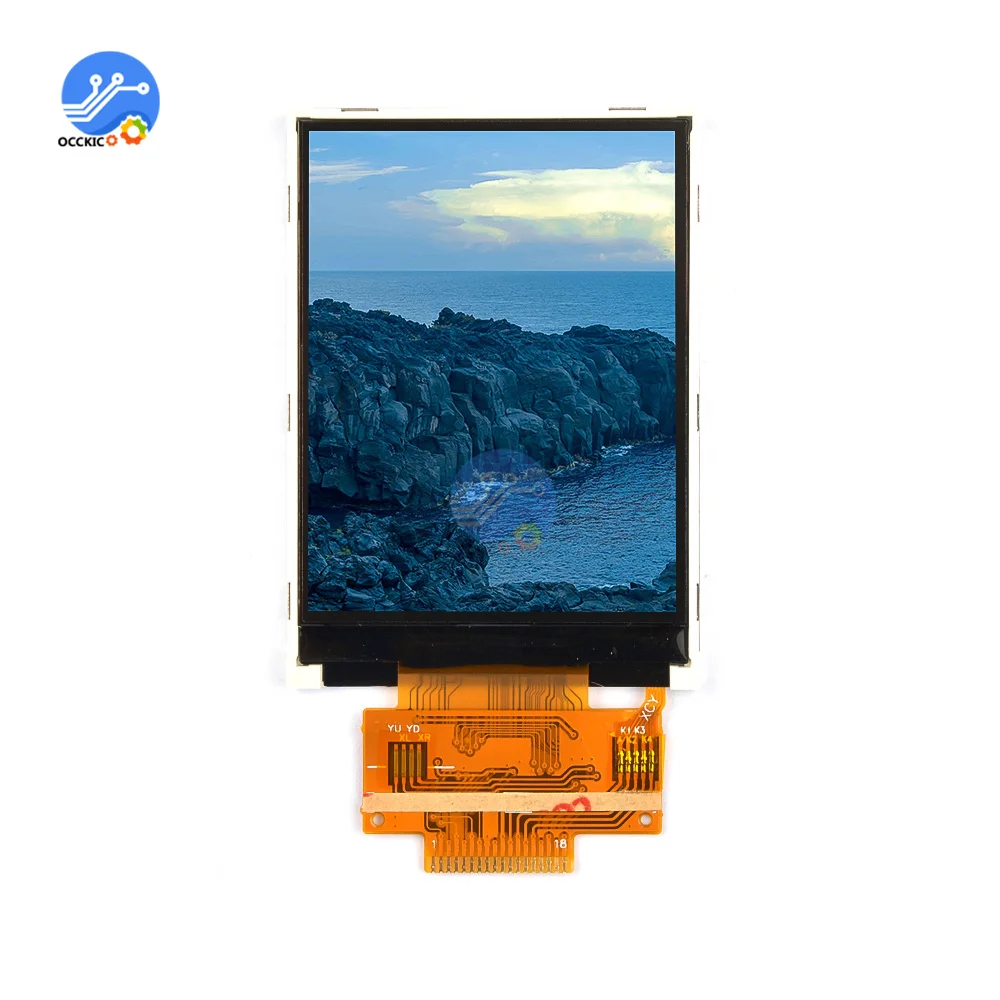 

2.4 inch SPI TFT LCD color screen ILI9341 driver IC 4 IO 240X320 display touch panel 18PIN Welding 0.8mm Superwide