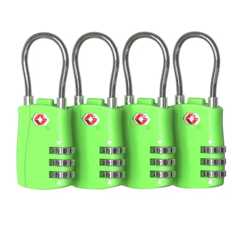 

Keyless Security Padlock 3 Digit Combination Lock Waterproof Password Locks For Door Suitcase Bag Package Cabinet Locker Window