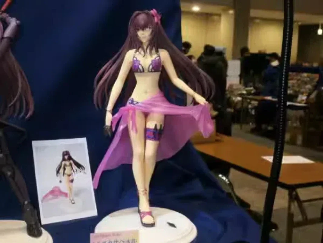 Аниме Fate/Grand Order Scathach фигурки каваи смола GK DIY инструкция белая сборка модель