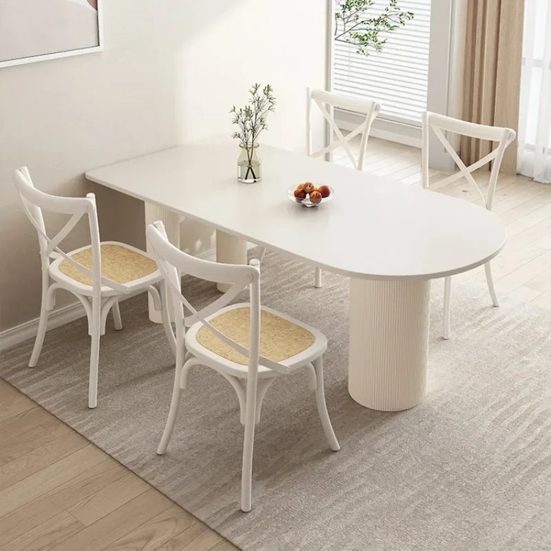 Индивидуальный обеденный стол с каменной панелью современный небольшой