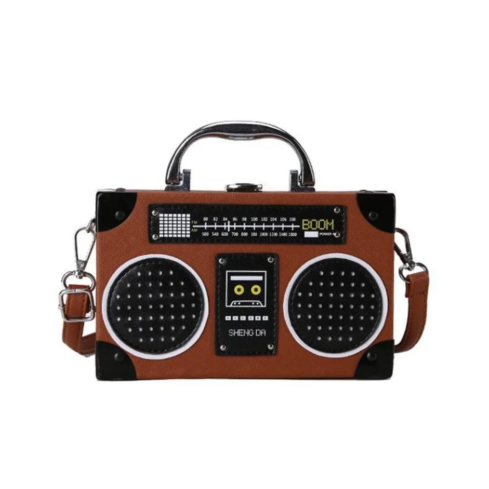 New Messenger Bag Personality Radio Small Box Bag Ladies Shoulder Bag Korean Version Cute Creative Personality Funny Handbag