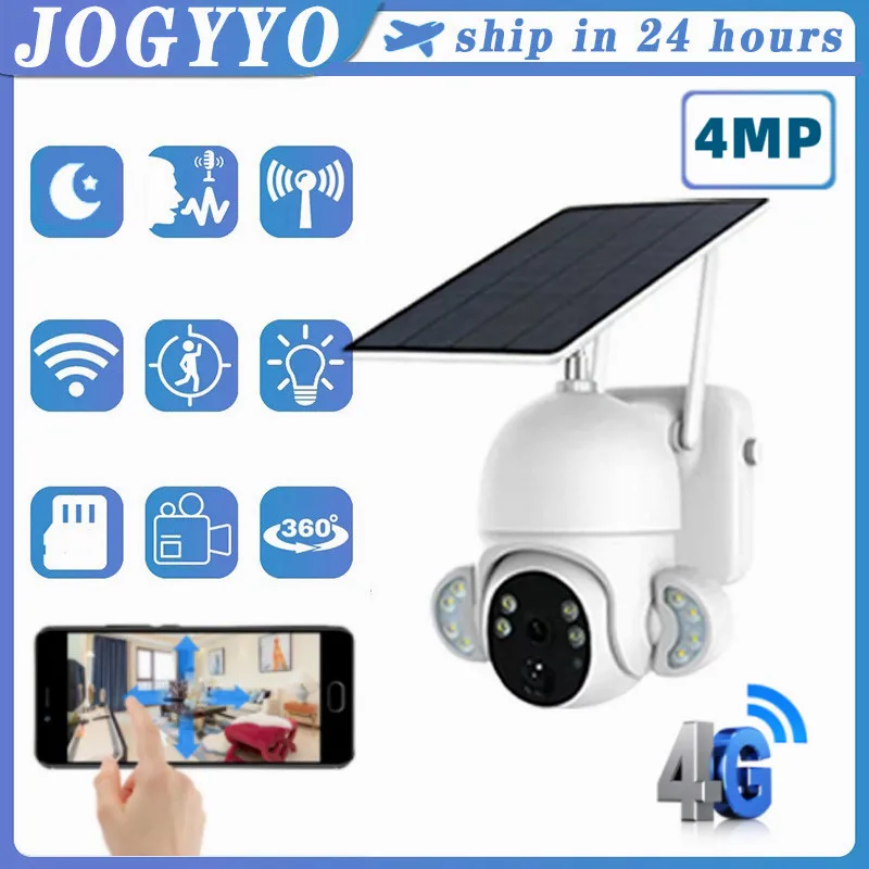 

Умная беспроводная наружная камера видеонаблюдения, 4K, 4G, Wi-Fi