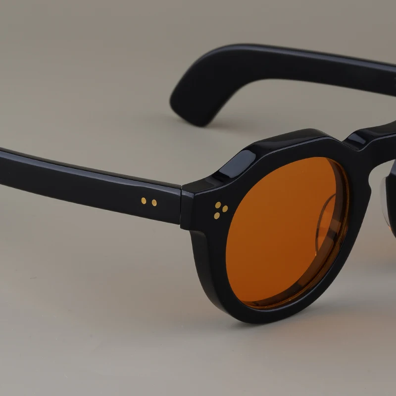 Солнцезащитные очки в японском стиле для мужчин и женщин толстые круглые из