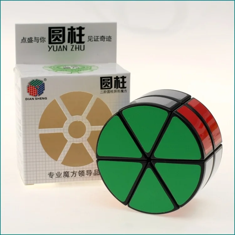 

[Diansheng second-order cylindrical black background]2nd level round cake magic cube 2nd level cylindrical magic cube group