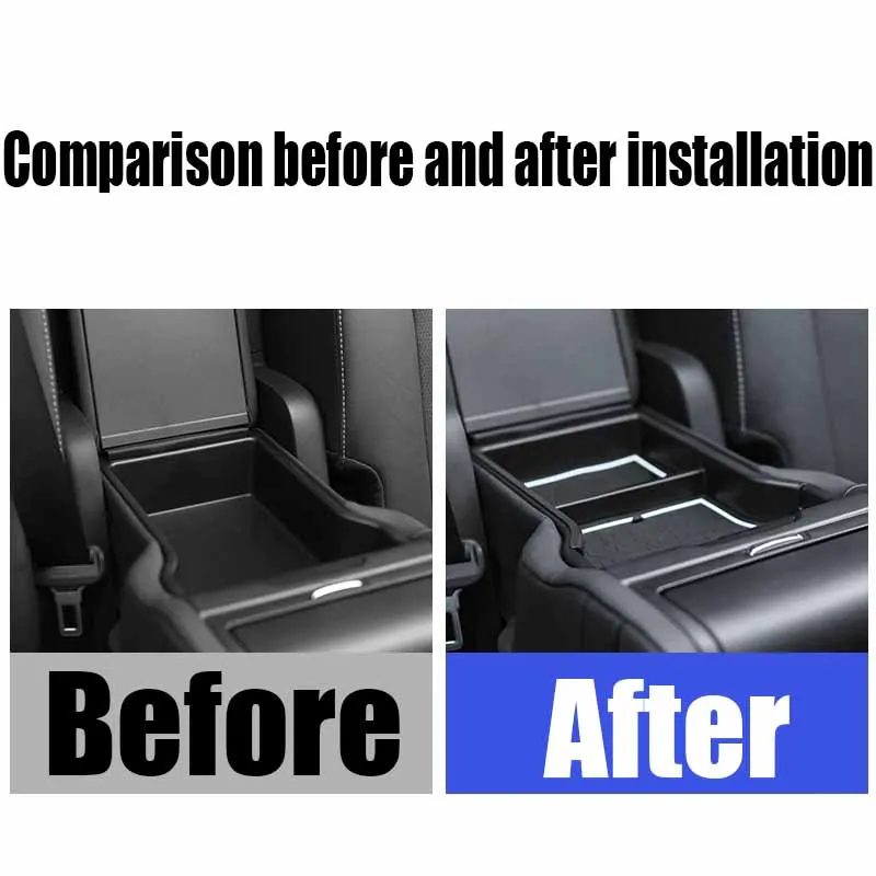 Фото Для Lexus RX 300 350 350h 450h 500h 2022-2025 задний подлокотник ящик для хранения модифицированный салон автомобиля принадлежности для хранения материал ABS №3