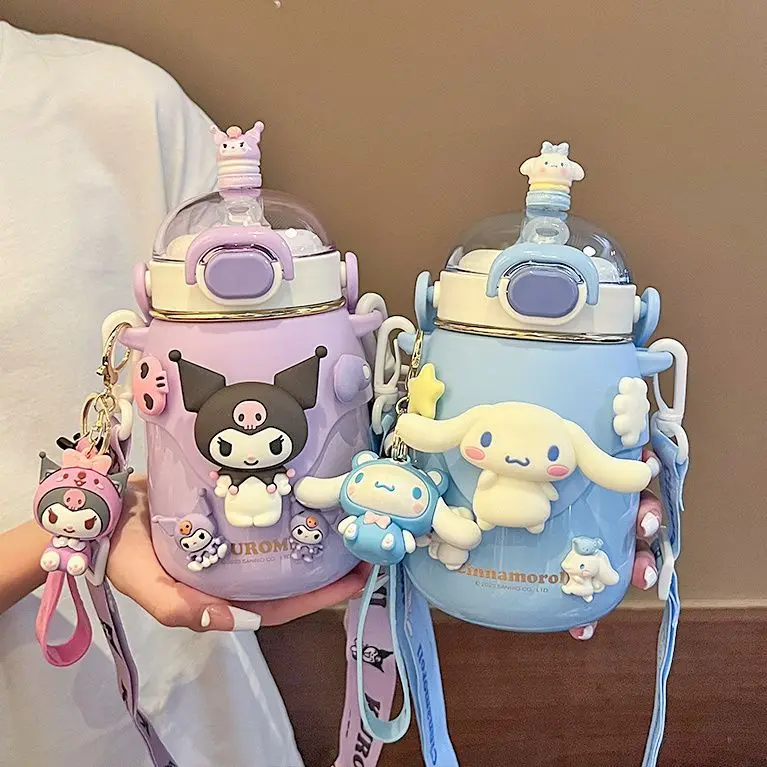 

Clow M Water Cup for Girls Good-looking Sanrio Children's Thermos Mug 316 Stainless Steel Straw Cup Gift for Women