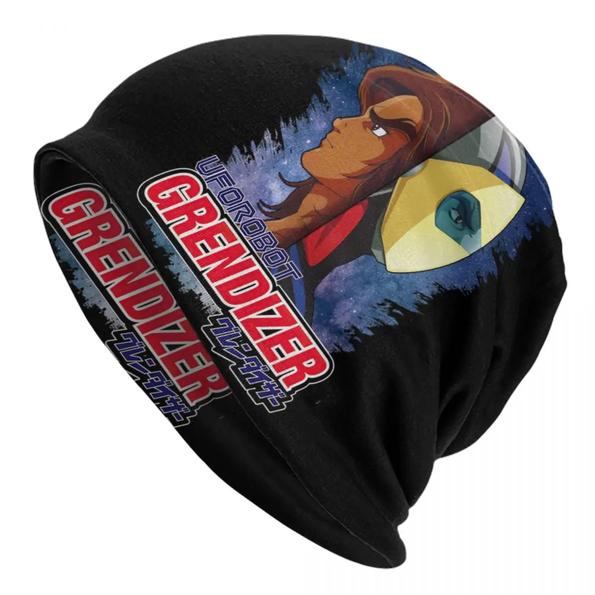 

UFO Robot Grendizer With Actarus Skullies Beanies Caps For Unisex Outdoor Winter Warm Knitting Hat Adult Anime Manga Bonnet Hats