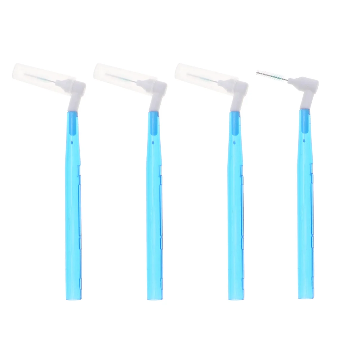 

35PCS Tooth Gap Brushes L-Shaped Toothpick Brush Interdental Cleaners Floss Brush for Home