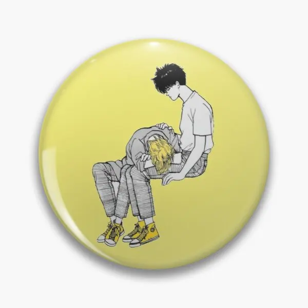 

Заколка с мягкой пуговицей в виде банана, рыбы, пепла и Eiji, женская заколка на лацкан, подарок, Креативная одежда, любимый мультяшный декор, милые украшения