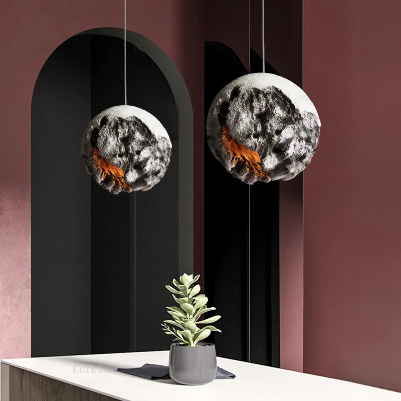 Irregular Planet foam pendant lights Restaurant Light Bedroom Designer Model Room Creative lamps Hall Bar Decor Fixtures |