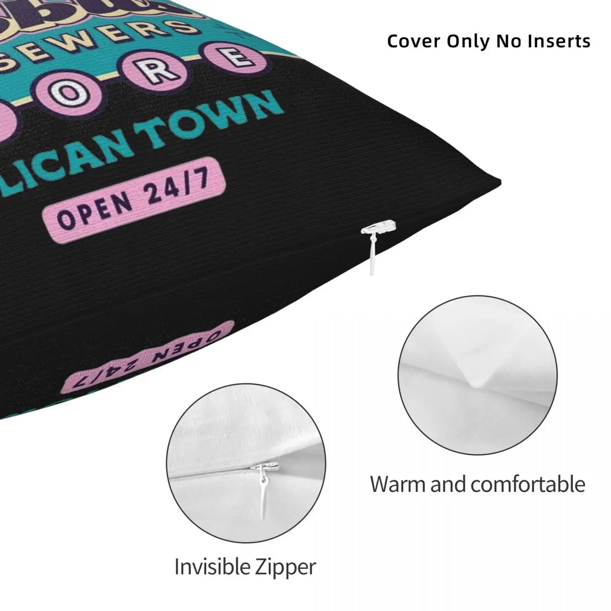 Наволочка для подушки с принтом 40 х40 см