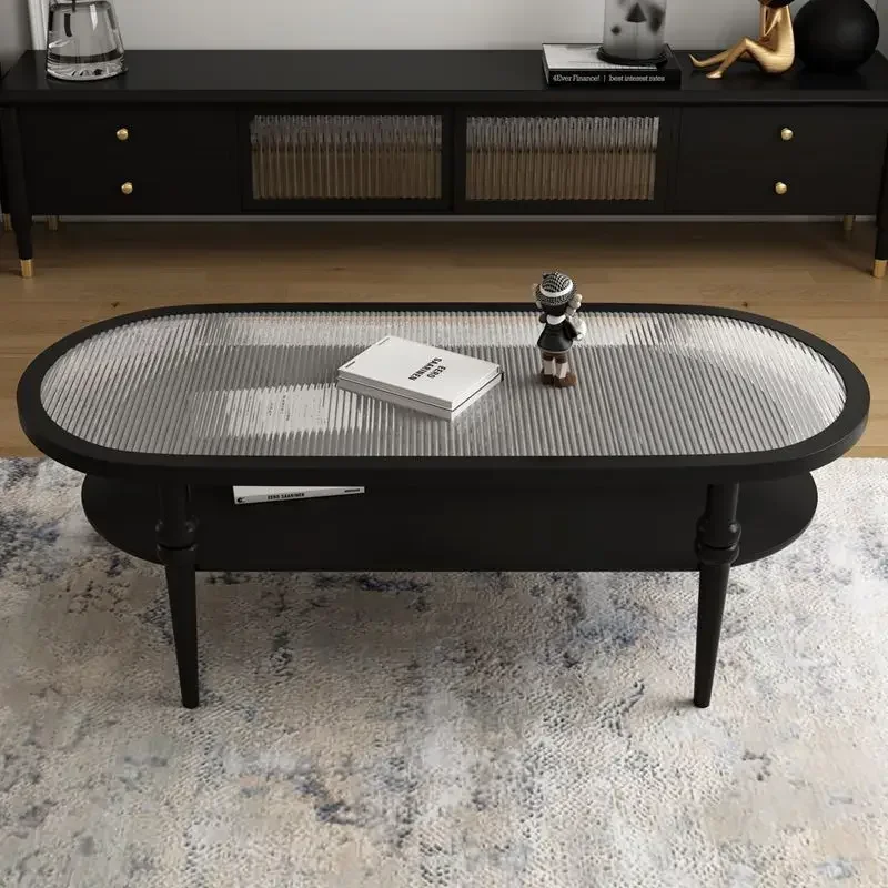 Французский стиль роскошный винтажный черный закаленный стеклянный чайный