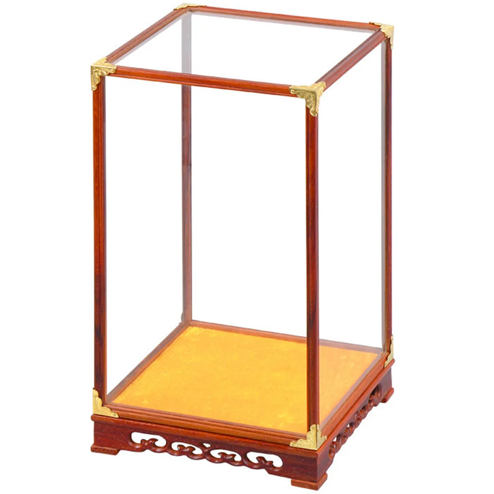 

Jewelry Holder Statue Display Box Collections Container Household Case Glass Transparent Craft Model