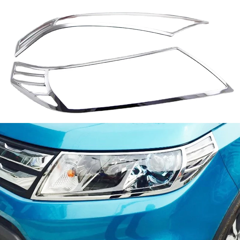 

Крышка передней фары ABS, аксессуары для стайлинга автомобиля для Suzuki Vitara 2016-2022