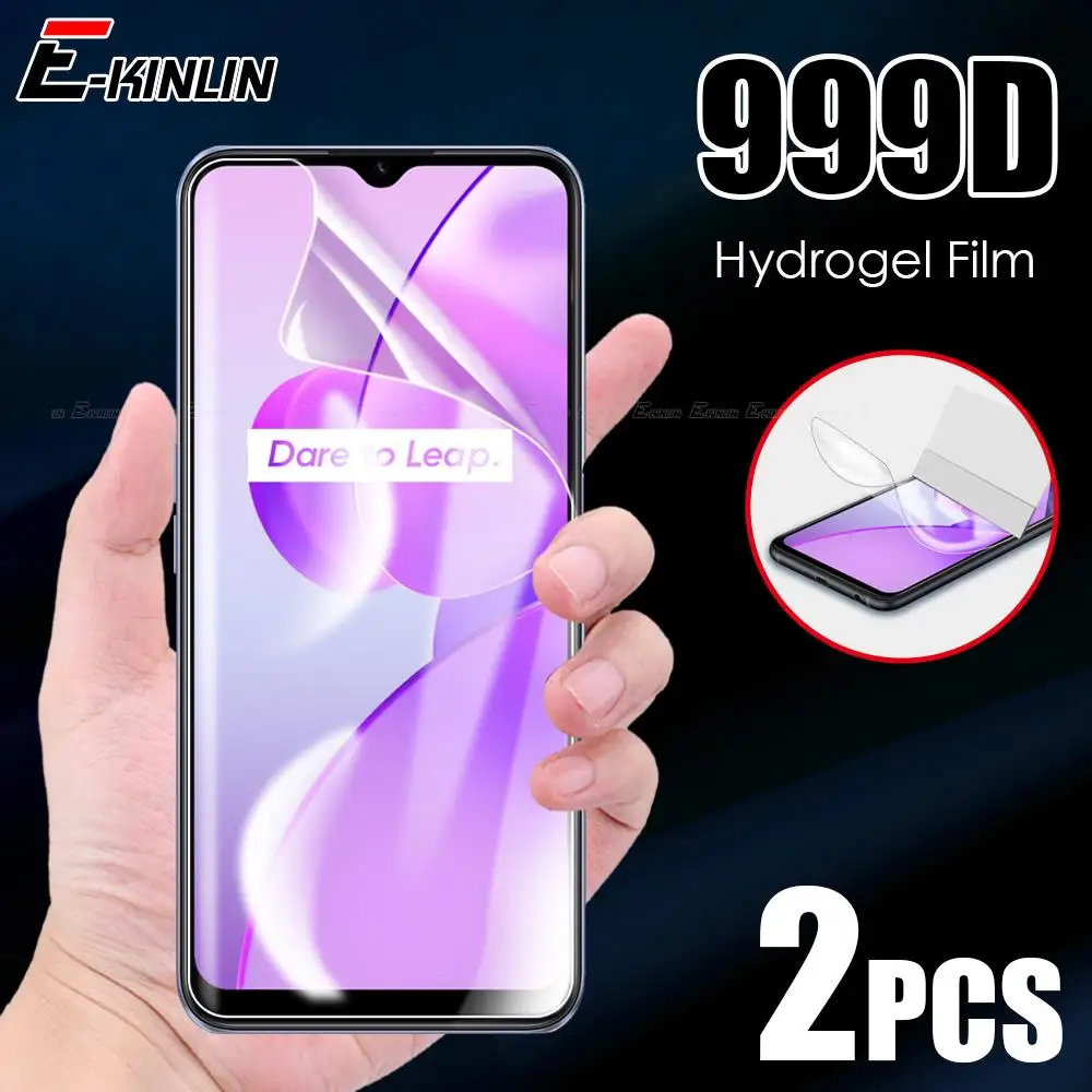 

Гидрогелевая пленка для Realme C21 C20 C21Y C20A, 2 шт., полное покрытие, защита экрана, защитная пленка, не стекло