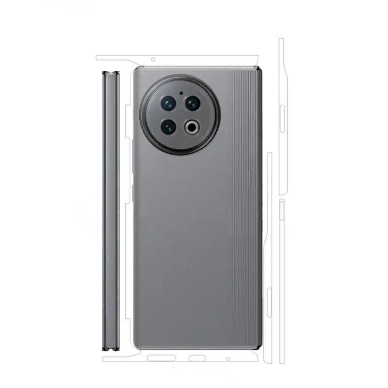 

Hot 3M Pattern Matte Skin Film Phone Back Wrap Sticker For Vivo X Fold2 Wrap +Hinge+side Sticker Vivo X Fold
