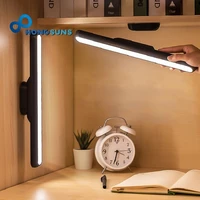 usb magnetic led desk lamp reading light light rechargeable for bedroom d%c3%a9cor night light bedside office portable study lamp