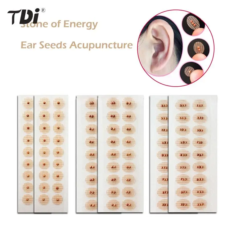 

108Pcs Acupuncture Ear Massage Crystal Magnetic Ear Beads Ear Acupoint Stickers Ear Pressure Seeds Care Tool