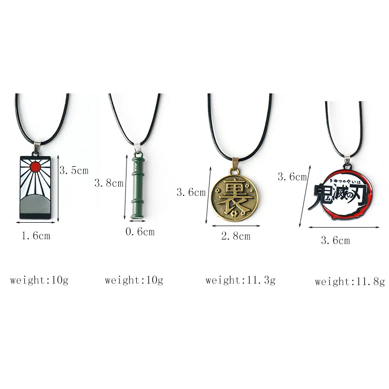 

Japan Anime Demon Slayer Pendant Necklace Kimetsu No Yaiba Rengoku Kyoujurou Uzui Tengen Kanroji Mitsuri Necklaces Jewelry