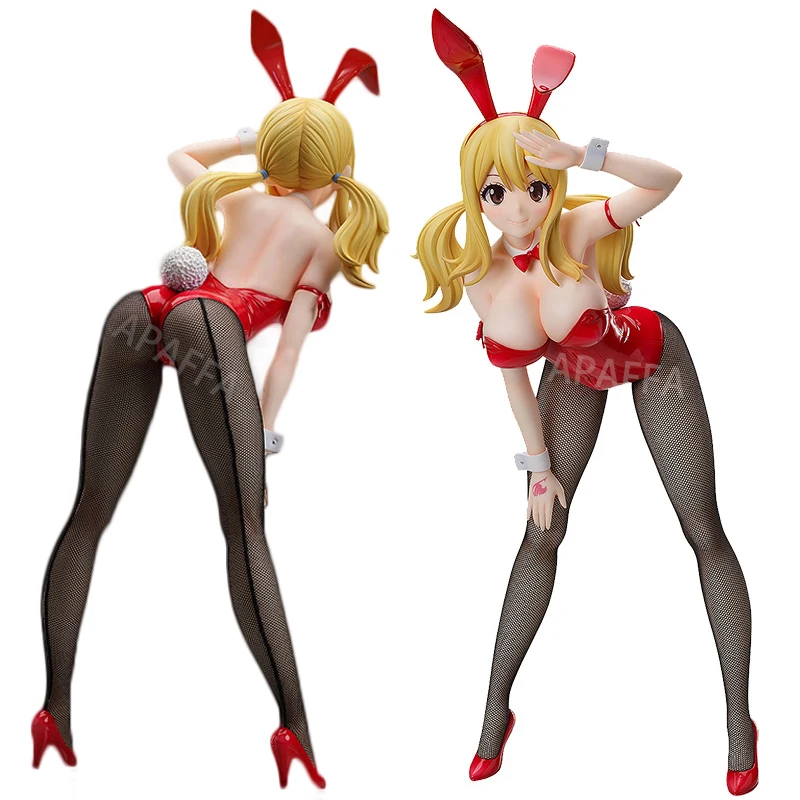 41cm FREEing Fairy Tail Lucy Heartfilia Bunny Girl Anime Figure B-STYLE Erza Scarlet Sexy Action Adult Model Doll Toys |