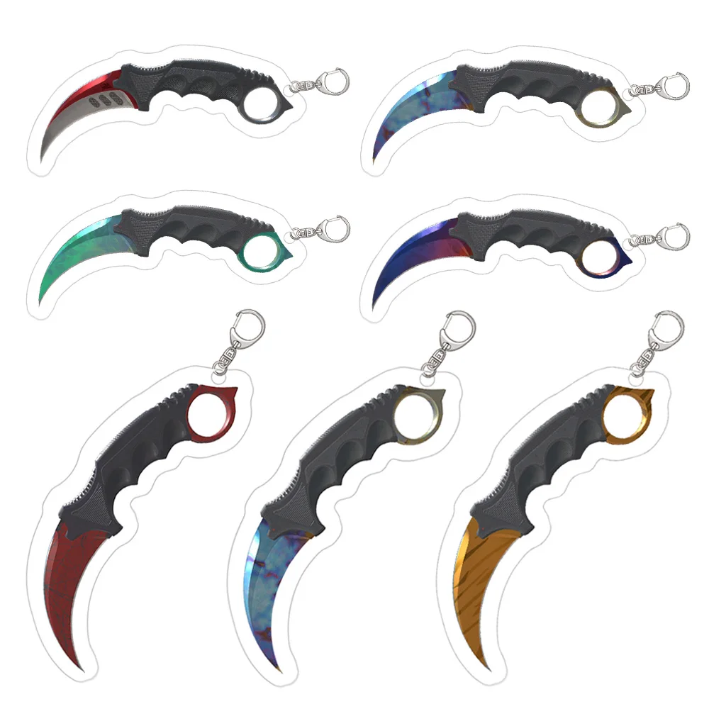 CS2 CS GO Karambit брелок для ключей игровой реквизит Gamma Doppler автотроник