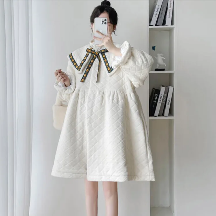 Pregnant Women's Dress 2022 New Fashion Design Sense Leisure Comfort Fashion Warm Autumn Winter Slim Coat Women