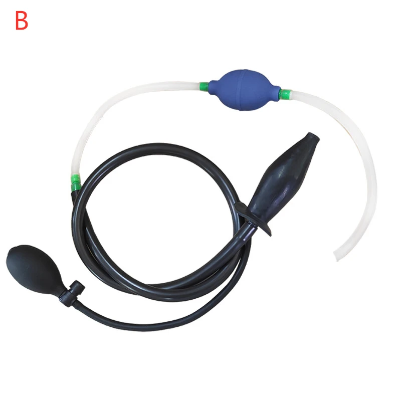 

Hot Sale Portable Travel Bidet Black Silicone Inflatable Balloon Enema Washer Personal Hygiene Cleansing