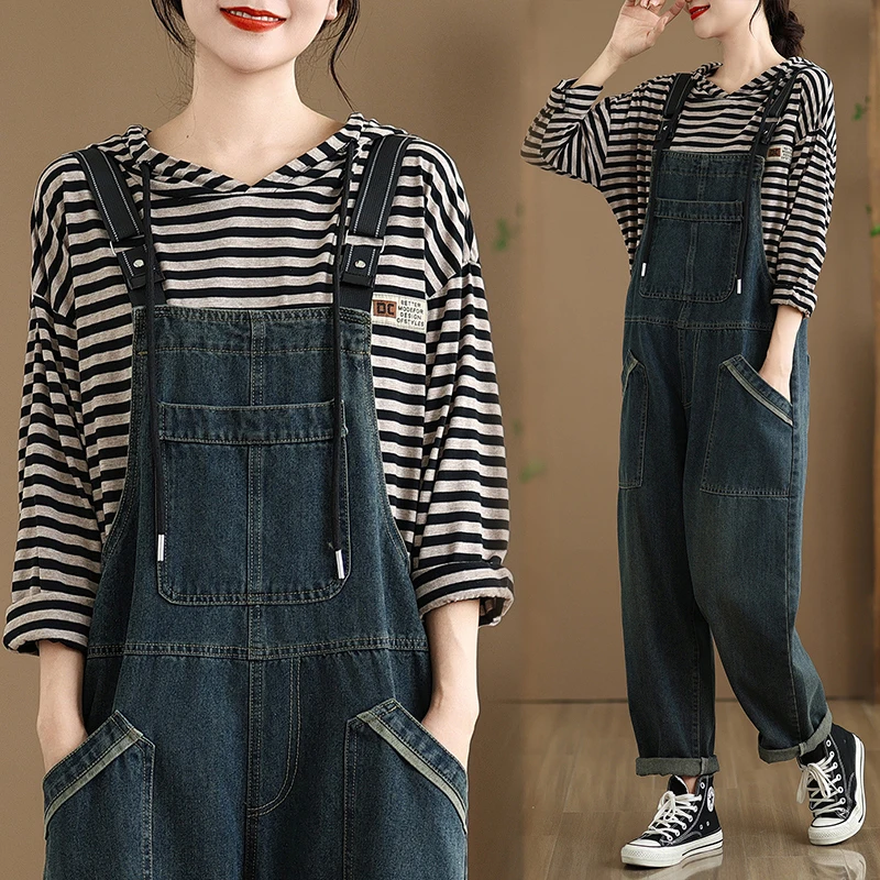 Aricaca женские высококачественные повседневные хлопковые мешковатые джинсовые