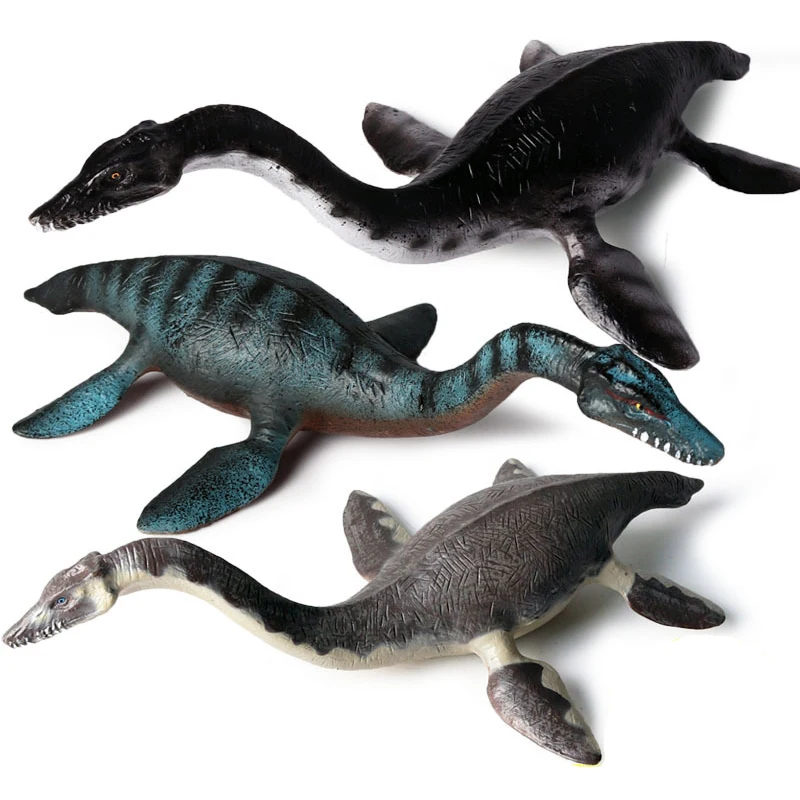 Ocean Marine Life Simulation Dinosaur Animal Model Plesiosaur Mosasaurus Action Figures Jurassic Dinossauro World Model Kids Toy images - 6