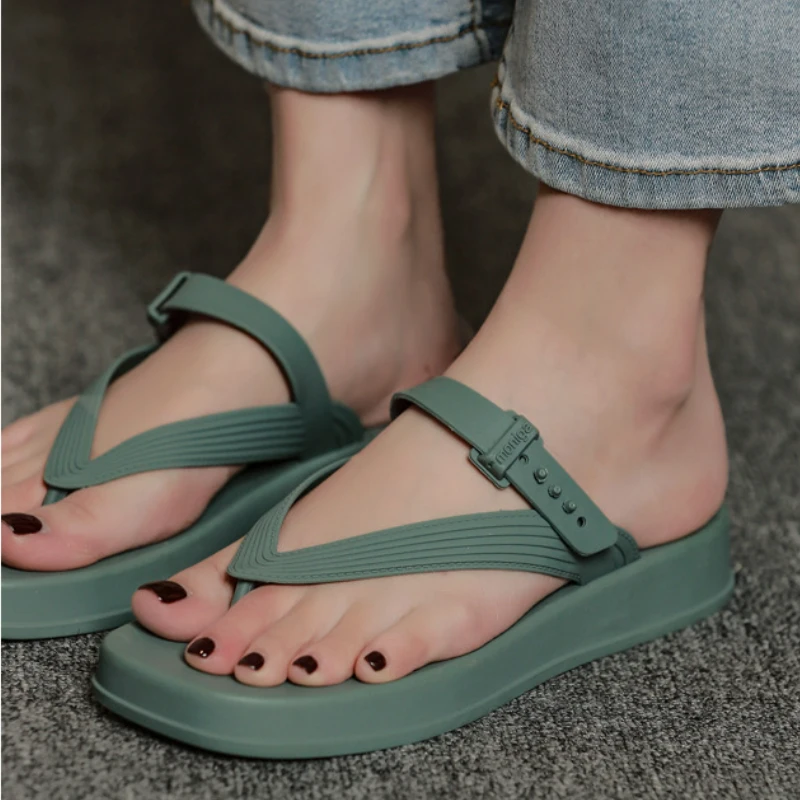 

Summer Flip Flops for Women Casual Flat Slippers Sandals Comfort Lady PVC Beach Shoes Woman Slides Footwear Chanclas Mujer