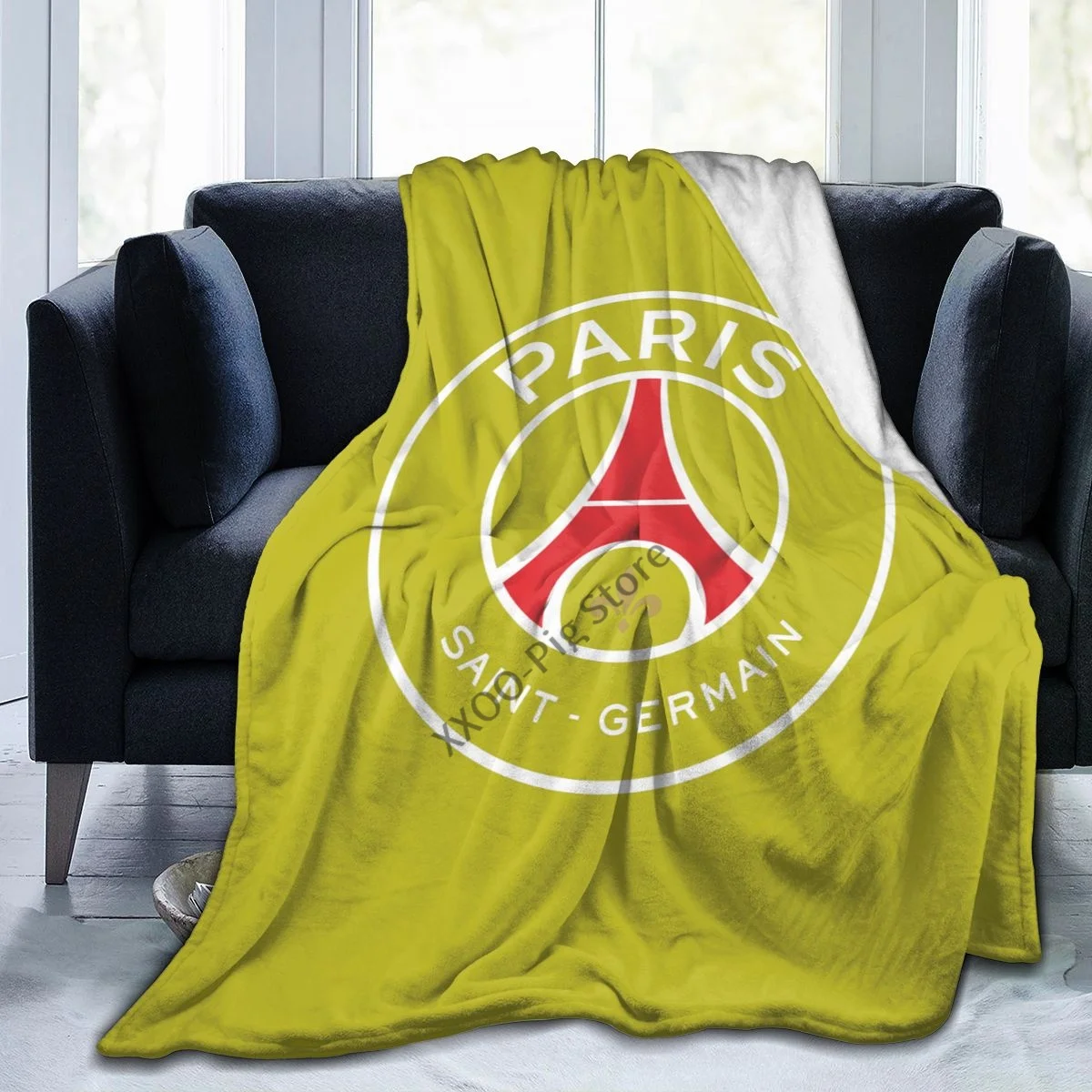 

Germain New Arrival Fashion Leisure Flannel Blanket Parissg Red Blues Blue Ligue 1 French Olympique De Marseille Edinson Soccer