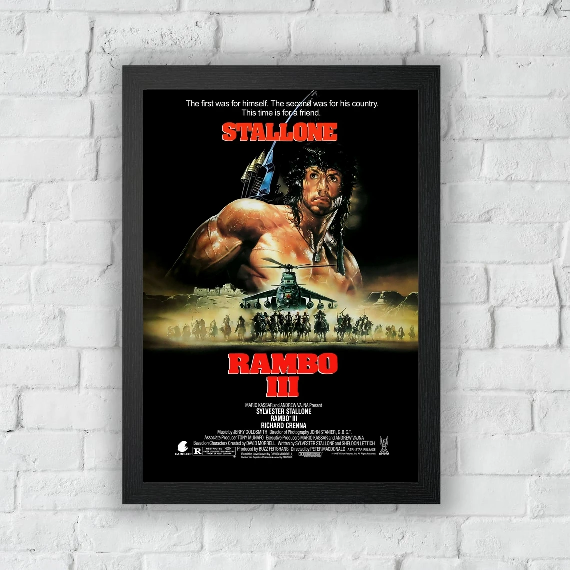 Rambo 3 Movie Poster Prints And Unframed Canvas Home Decoration Painting | &amp Calligraphy