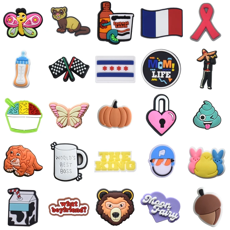 

Decorations for Crocs Para Pins Wholesale Bulk Set Jeans Shoes Accessories Men Boy Women Charm Girl Packs Shoe Charms Gifts Kids