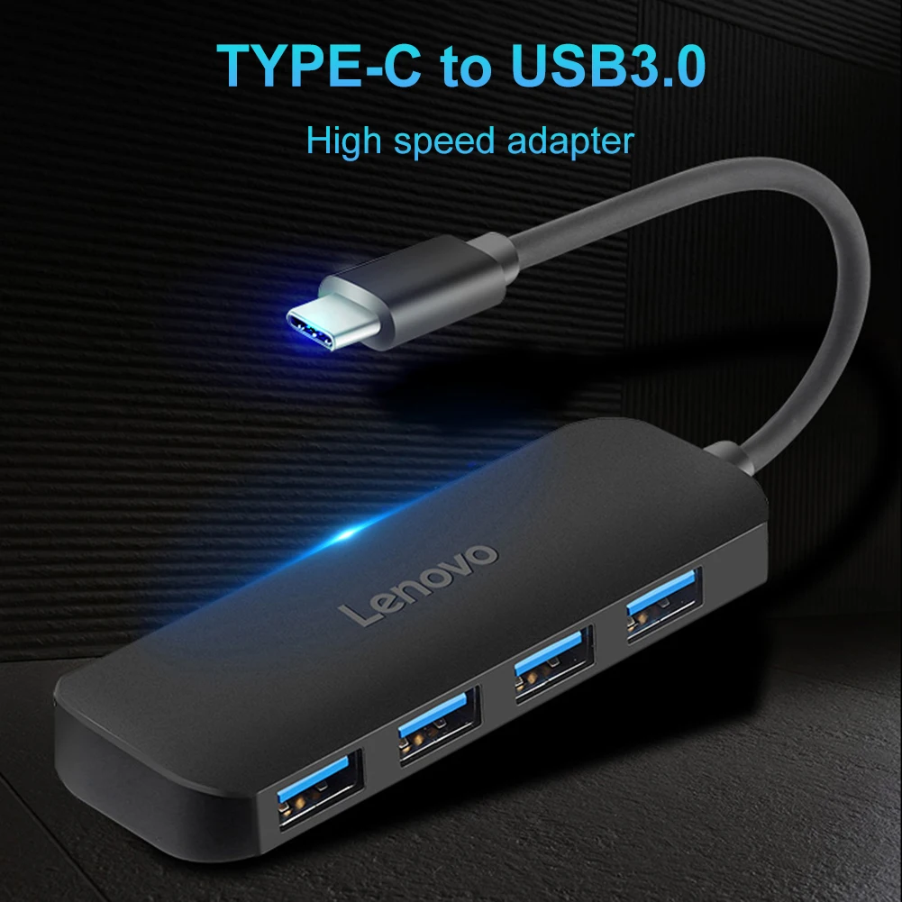 

Разветвитель Lenovo C611 с портом Type-C на USB 3,0, 5 В, 4 порта