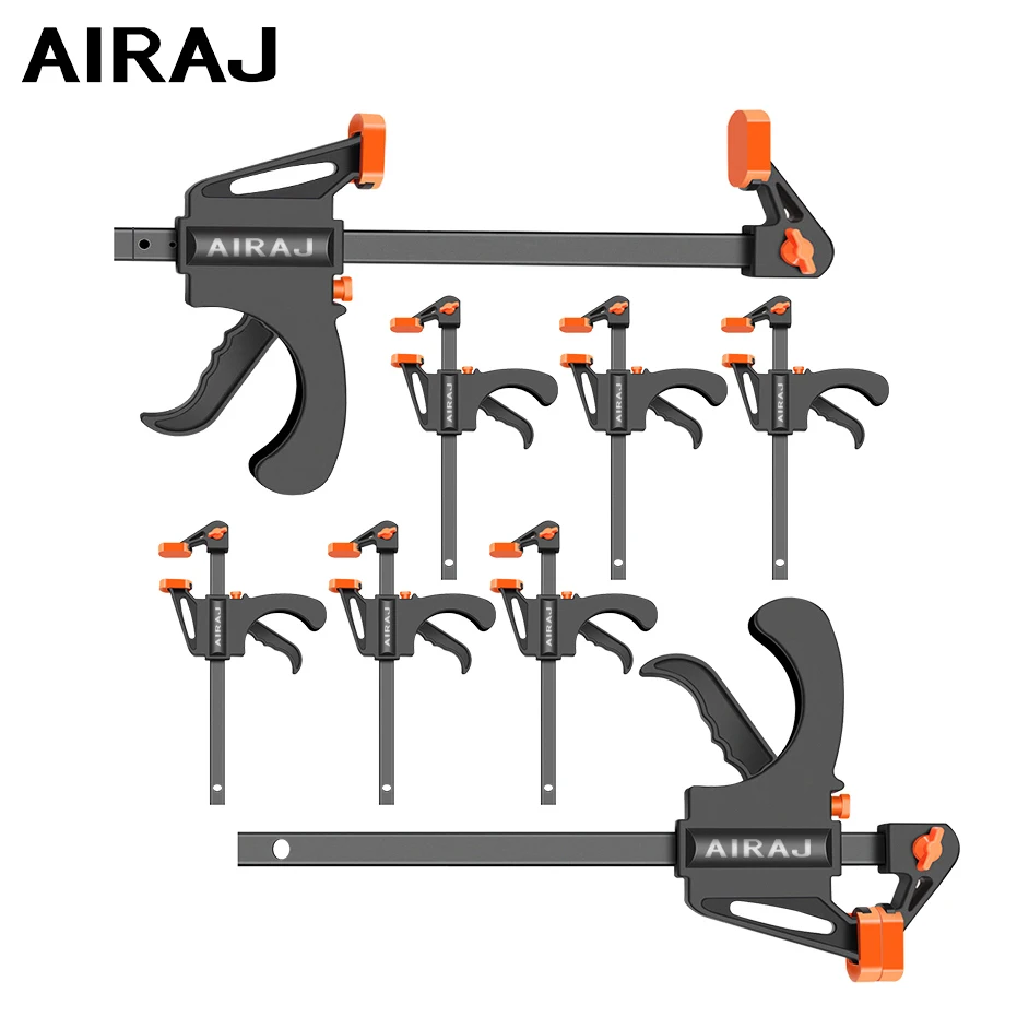 Airaj-木工クランプクリップ,4インチクリップ,クイックラチェットリリース,DIY,ハンドツール,卸売