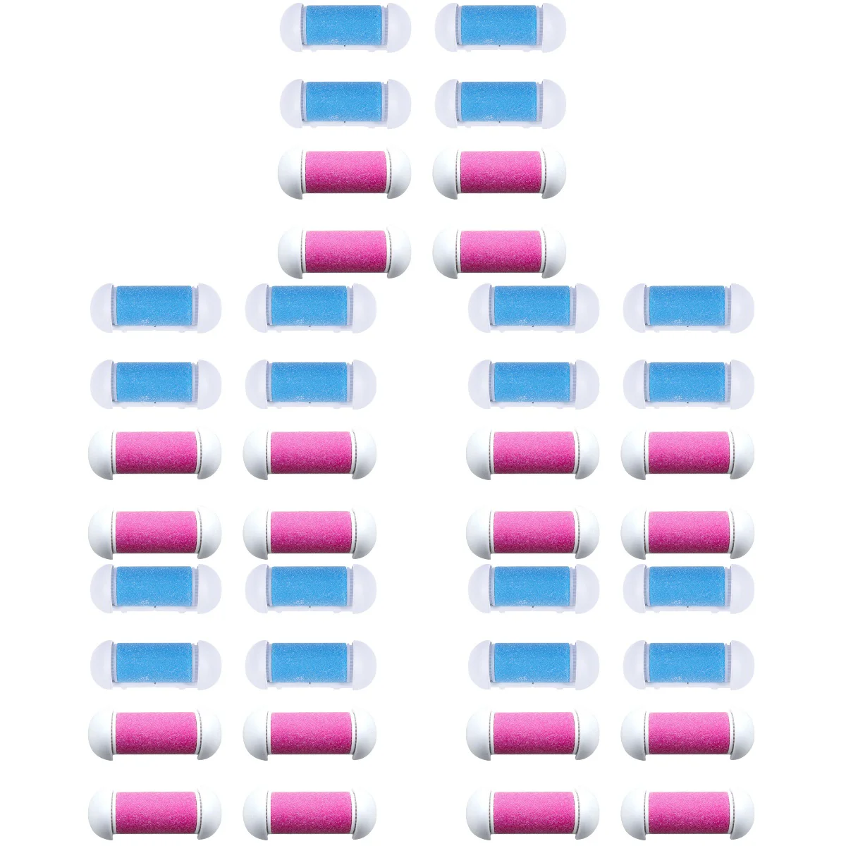 

40 pcs Electronic Roller Heads Foot File Supplies Foot File Parts Home Pedicure Roller Heads Dead Skin Removing Tools for Lover