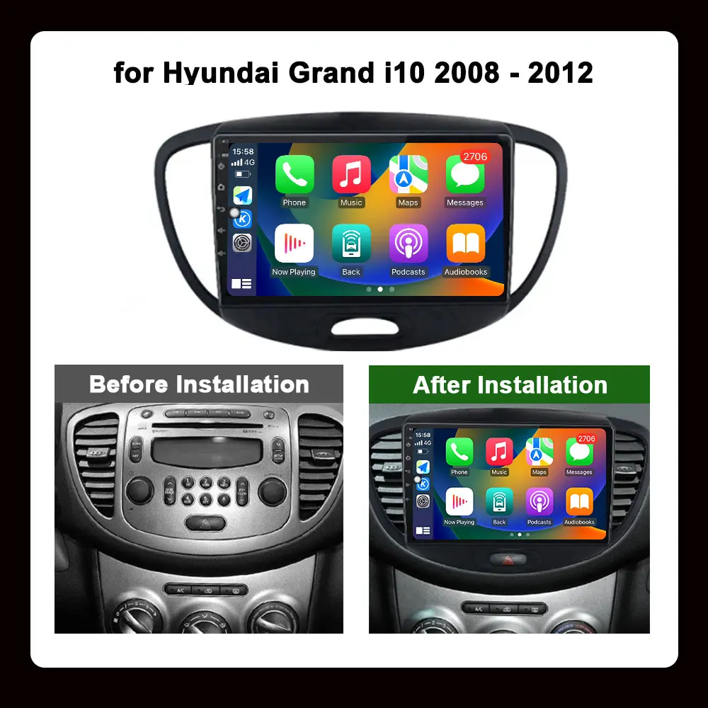 Автомобильный мультимедийный видеоплеер 9 дюймов GPS-навигация стерео Wi-Fi Bluetooth