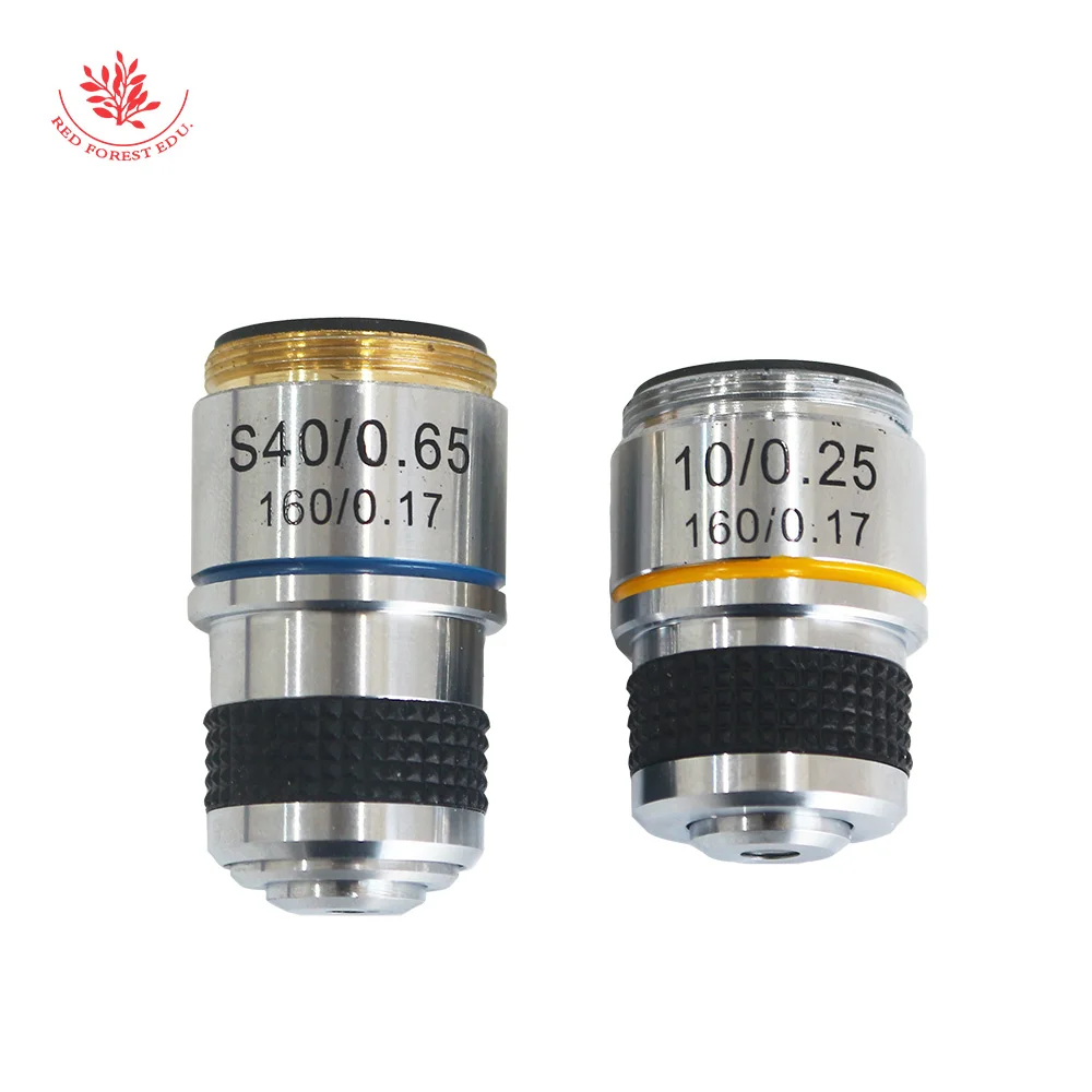 Линза объектива микроскопа 10X 40X/комплект чистая медь четкое разрешение хорошее