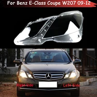 car front headlight cover auto headlamp lens glass lampcover for benz e class coupe w207 e200 e260 e300 e350 e500 2009 2012