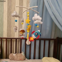 cartoon baby crib mobiles rattles music educational toys rotating music for cots infant baby toys 0 12 months for newborns