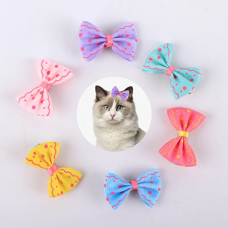 

1Pcs Cute Pet Hair Clips Dog Hair Accessories Cat Grooming Bow Hairpin Decoration for Small Dog Cat Supplies