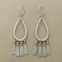 minimalist silver plated tassel pendant earrings for women female dangle earrings wedding jewelry gift for her dropshipping