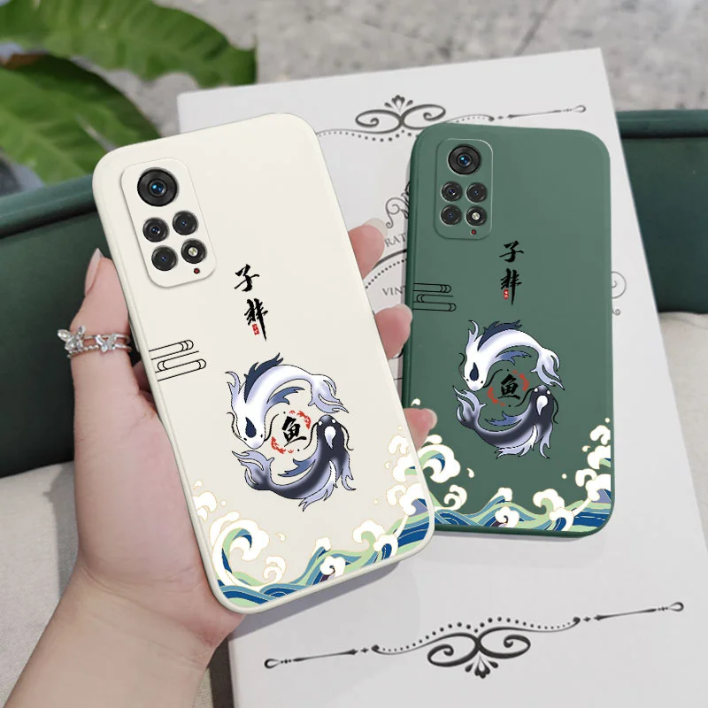 Sub Non Fish Phone Case For Xiaomi Redmi Note 12 12S 11 11S 10 10A 10T 10S 9T 9 8 7 Pro Plus 10C 9T 4G 5G Cover