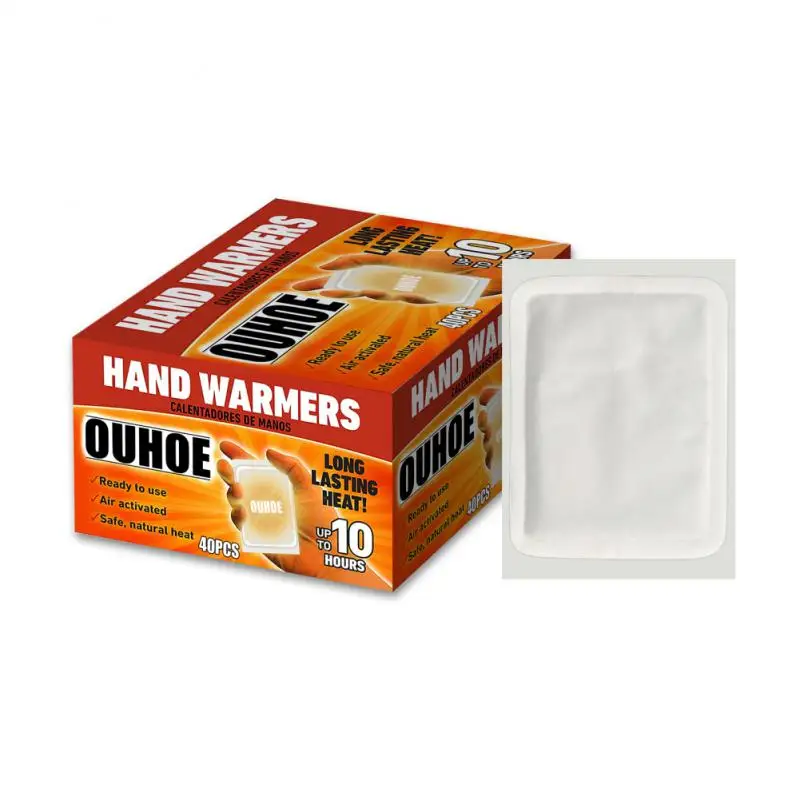 

10/40pcs Disposable Hand Warmer Value Pack Self-heating Cold-proof Winter Outdoor Warming Abdomen Warming Patch Warm Body Patch