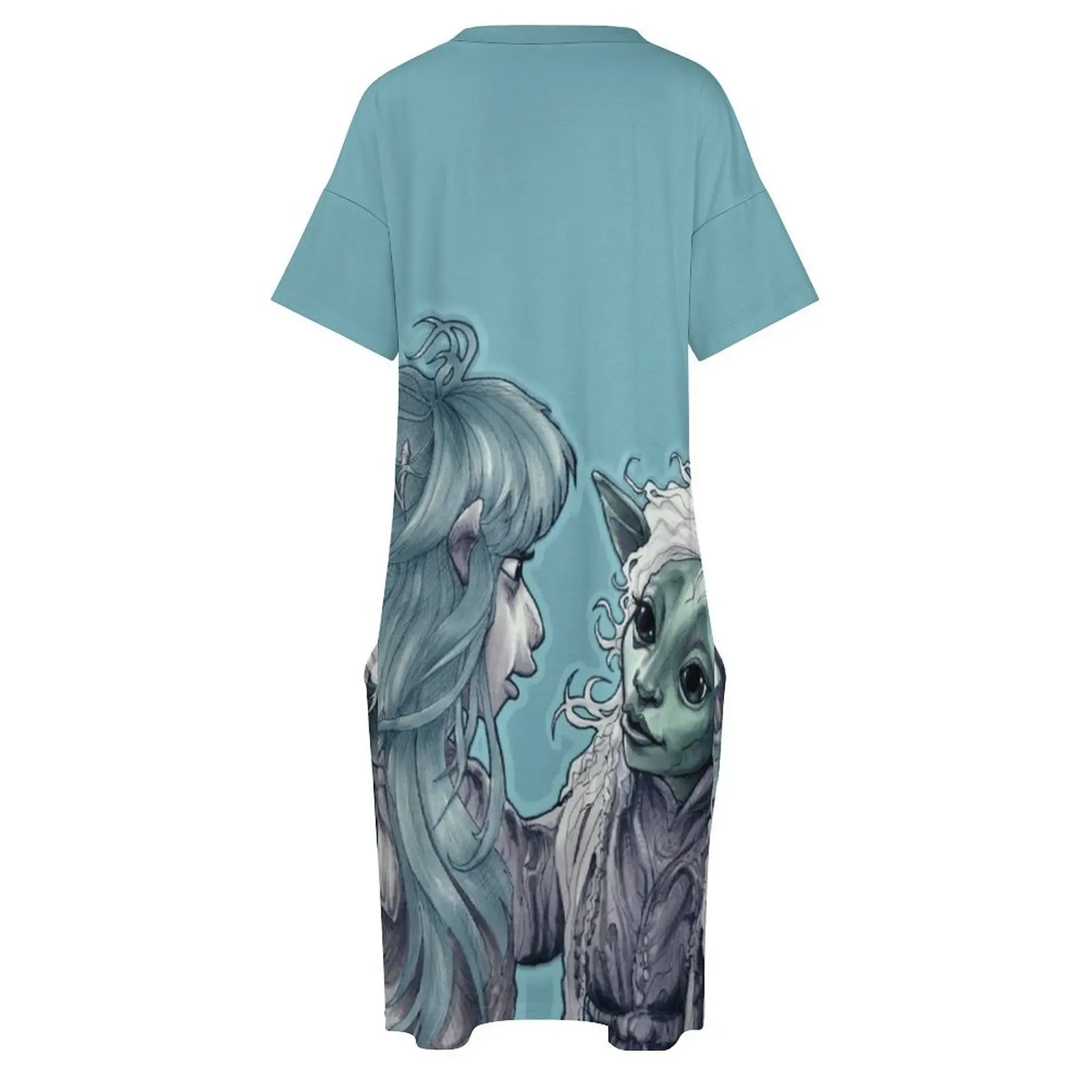 Rian x Deet Свободное карманное платье с длинными рукавами вечернее женское