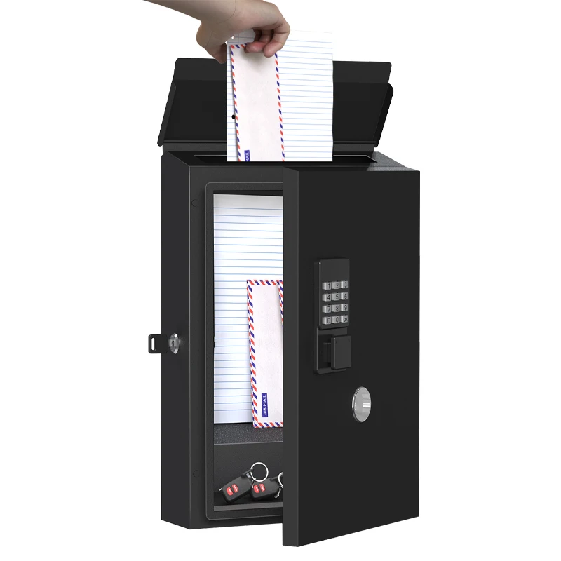 

Наружный водонепроницаемый современный почтовый ящик, настенный почтовый ящик с цифровым умным замком, металлический почтовый ящик